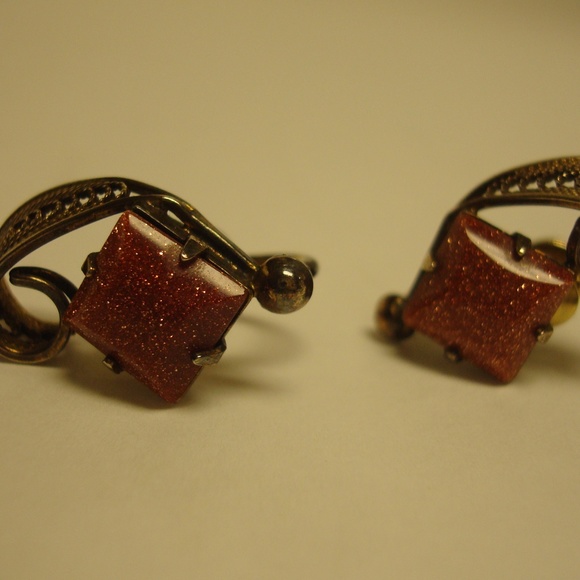SORRENTO STERLING EARRINGS Screw Backs - Picture 4 of 5